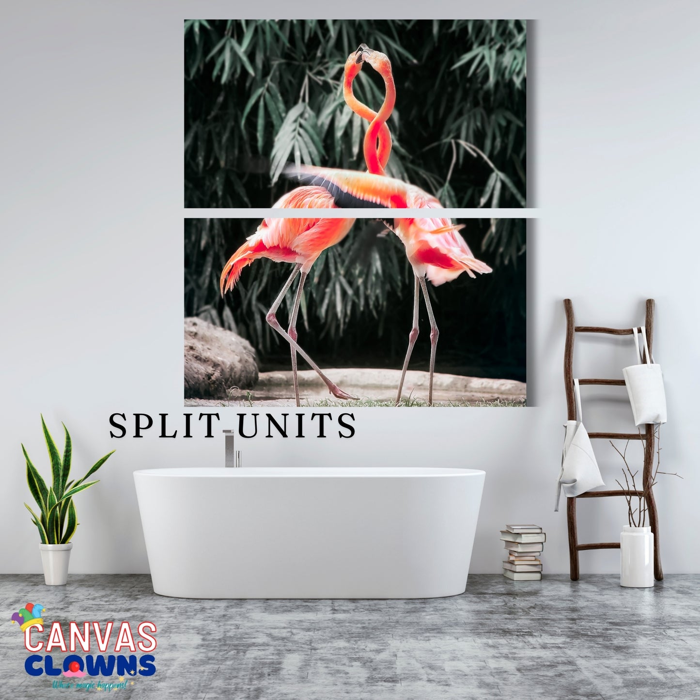2 piece Split Unit - Flamingo