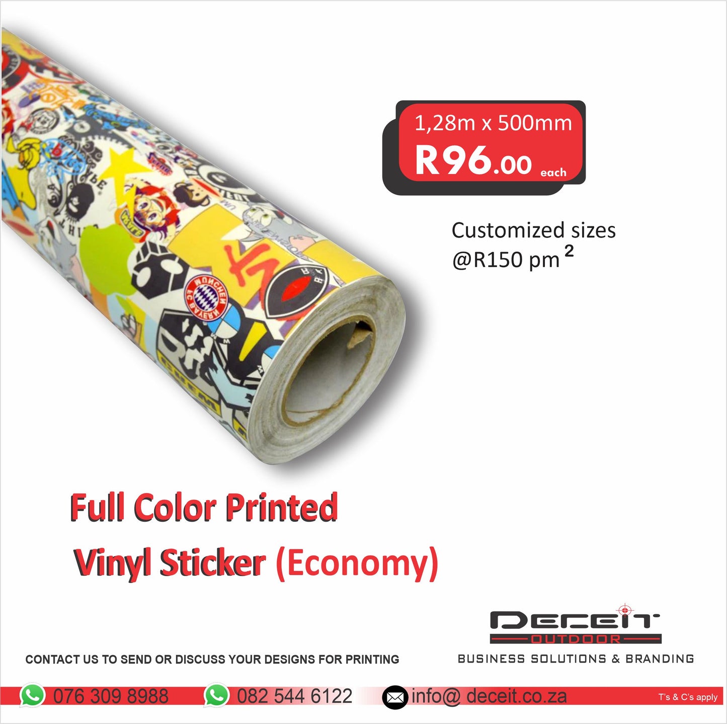 Full colour printed Vinyl Sticker