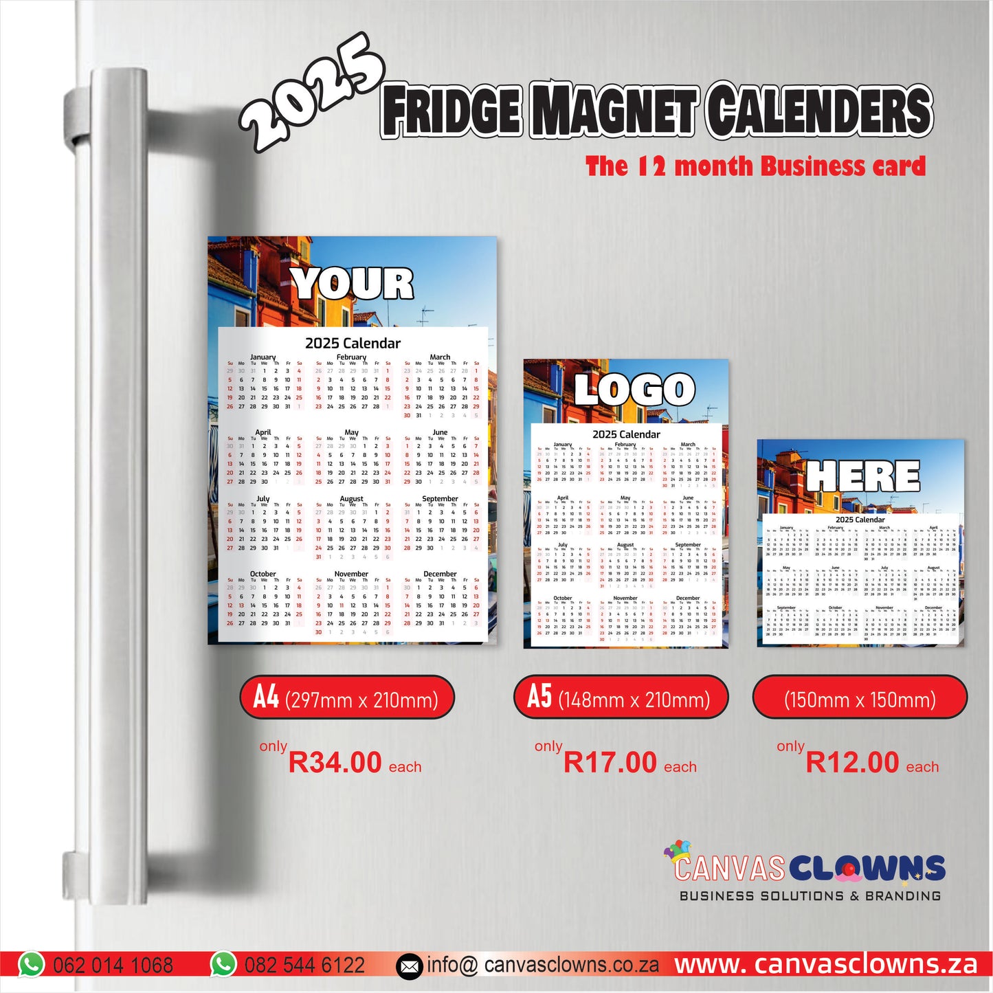 Fridge Magnet Calendars 2025