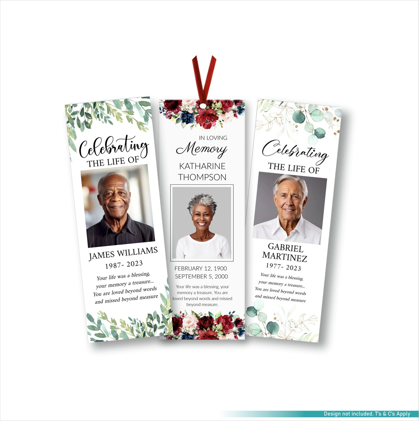 PVC Book Marks (Ribbon optional)