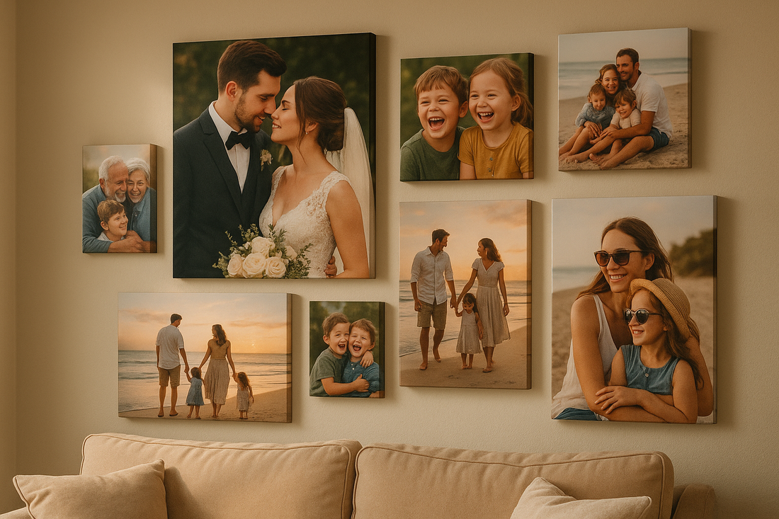 Canvas Clowns personalized canvas prints transforming family photos into beautiful wall art memories