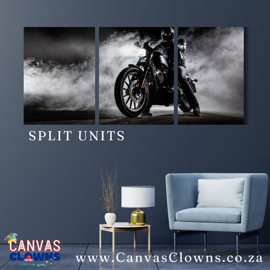 3 piece Split Unit - Powerful Motorcycle