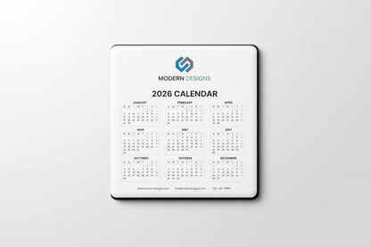 9x9cm Business Card Calendar Fridge Magnet 