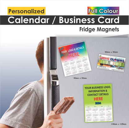 Calendar/ Business Cards A6 Fridge Magnet (148x105mm)