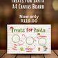 Treats For Santa A4 Canvas Board